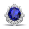 Artistry Art Deco Blue Sapphire Ring