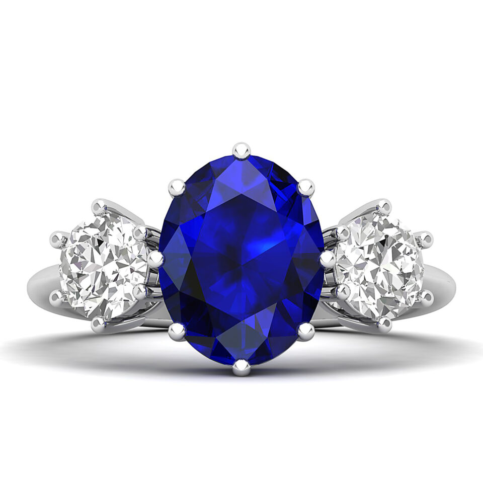Myriad Of Love Trilogy Blue Sapphire Ring