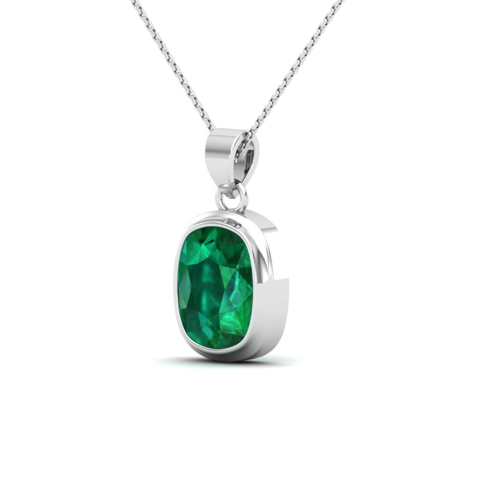 Embrace Simplicity Emerald Pendant Necklace