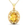 Floretta’s of Love Yellow Sapphire Pendant Necklace