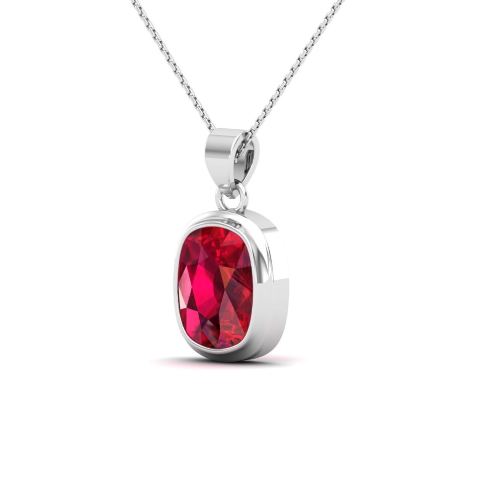 Embrace Simplicity Ruby Pendant Necklace