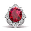 Artistry Art Deco Ruby Ring