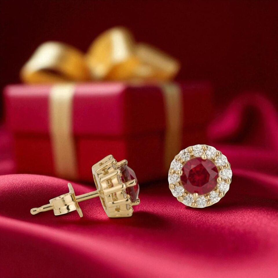 Ruby Earring
