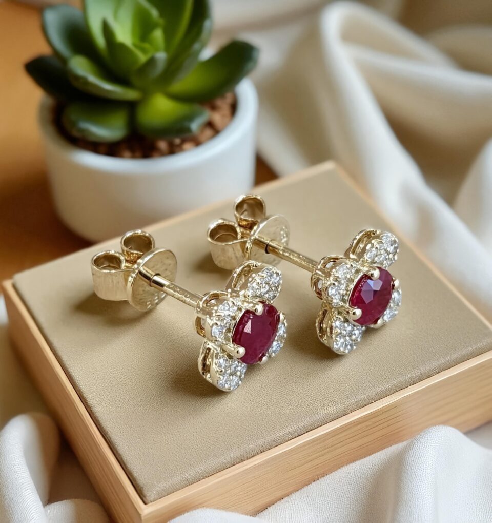Ruby Earring