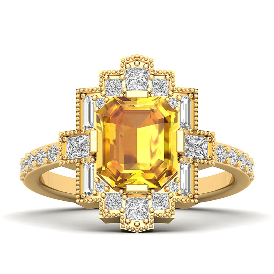 yellow sapphire ring