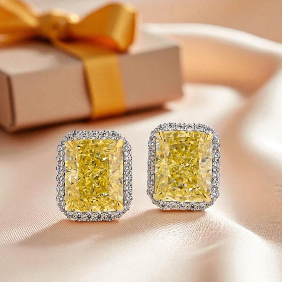 Yellow Sapphire Earring